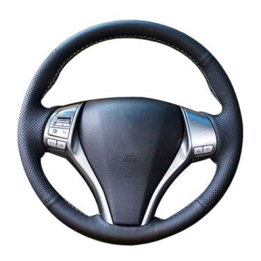 Imagem de Capa de volante, para Nissan X-Trail 2014-2017, personalize couro costurado à mão DIY