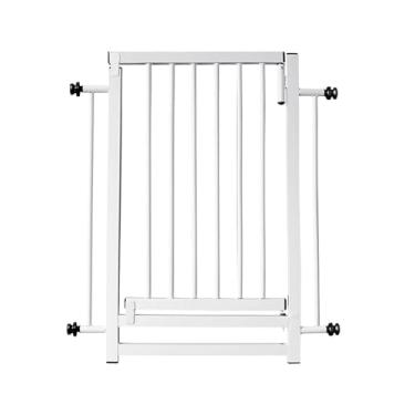 Imagem de Portão Grade para Porta Cachorros Pet Crianças Bebê Reforçada 70cm Linha Premium (Preto) - E-FCS Store