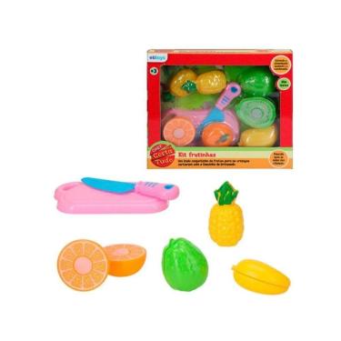 Imagem de Kit Cozinha Infantil Com Tabua Comidinha Brinquedo Faca
