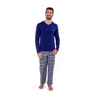 Imagem de Pijama Masculino Longo Calça Flanela - 228145 - Cia Do Pijama