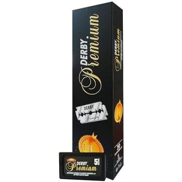 Imagem de Lâminas de Barbear em Aço Inoxidável Derby Premium 5 Lâminas