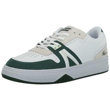 Imagem de Lacoste Tênis masculino L001, Branco/Verde escuro, 45