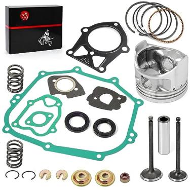 Imagem de Kit de reconstrução da extremidade superior do motor de 285cc Pistão STD + anel + vedação da junta + kit de válvula de admissão de escape Para YAMAHA 1989-1996 Golf Cart G2 G5 G8 G9 G11