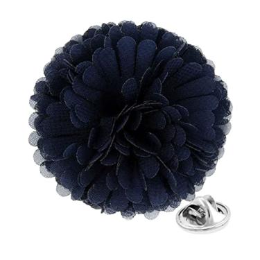 Imagem de Vittorio Vico Alfinete de lapela de flor de cravo formal masculino premium - Boutonniere para homens, broche, 2.5" (6.36CM), Poliéster, Não aplicável