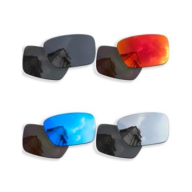 Imagem de Betterun 4 pares de lentes polarizadas antiarranhões para óculos de sol Oakley Fuel Cell OO9096