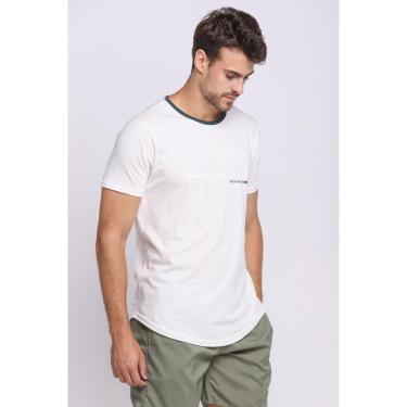 Imagem de Camiseta Masculina Malha Premium Lisa Polo Wear Off White-Masculino