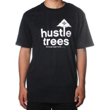 Imagem de Camiseta LRG Hustle Trees Masculina - Roxo/Branco-Masculino