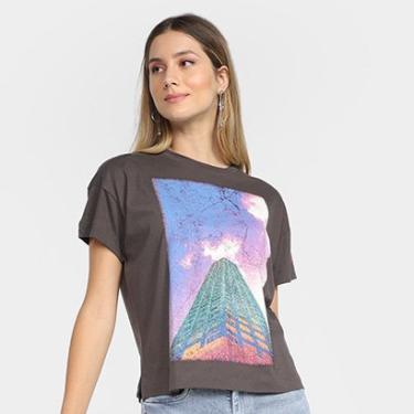 Imagem de Camiseta Animale Jeans Colorful City Feminina-Feminino
