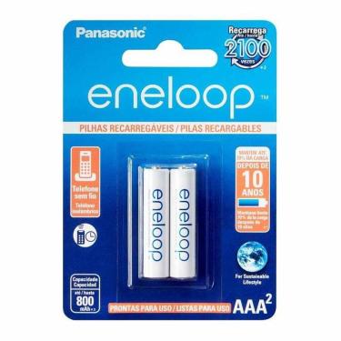 Imagem de Pilha Recarregável Eneloop Std Aaa2 Panasonic 02 Unidades - Pç / 2 [F108]