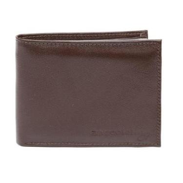 Imagem de Carteira Masculina Couro Porta Cartão e Moedas Básica Macia-Masculino