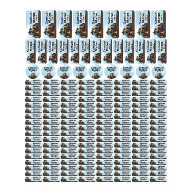 Imagem de Adesivo Etiqueta Escolar Personalizado Vinil Carros 175UN