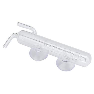 Imagem de Contador de bolhas de CO2 para tanque de peixes, difusor de CO2 de cristal transparente alto, vidro de aquário espiral, difusor de CO2, contador de bolhas com ventosa para tanque