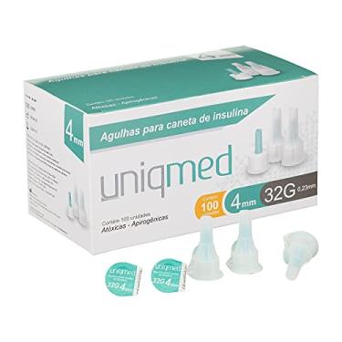 Imagem de UNIQMED, AGULHA PARA SAXENDA VICTOZA OZEMPIC 4MM X 32G CX 100UN TAMANHO: 4MM 32G