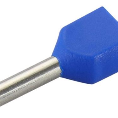 Imagem de Dmti Kit 1000pçs Terminal Elétrico Ilhós Tubular Duplo 2,5mm