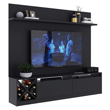 Imagem de Estante Home para TV 50" com 2 Portas e Adega Quiditá Preto