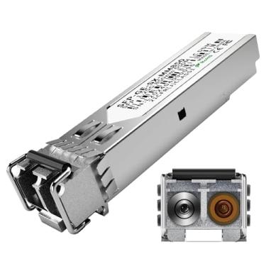 Imagem de Transceptor LC multimodo 1.25G SFP módulo 1000Base-SX, MMF de 850 nm, alcance de 550 m - Compatível com Cisco GLC-SX-MMD/SFP-GE-S, Meraki MA-SFP-1GB-SX, Ubiquiti UF-MM-1G, Mikrotik, TP-Link, Netgear e