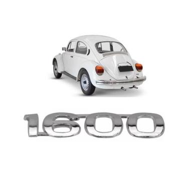 Imagem de Emblema Adesivo 1600 Capo Traseiro Para Fusca 1975 a 1992 - Marçon