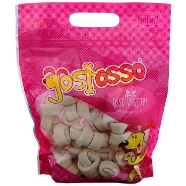 Imagem de Osso Vegetal Mordedor Comestível P/cães Gostosso 1Kg 3/4 - BF FOODS