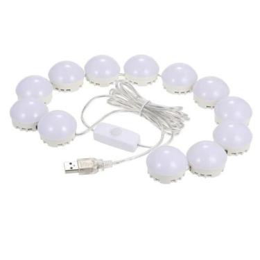 Imagem de Kit Luz Camarim Maquiagem Com 10 Lampadas Led 3 Cores - Top Total, 10 