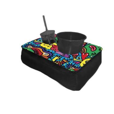 Imagem de Almofada Bandeja Pipoca c/ Balde e 1 Copo Estampas Criativas Personali