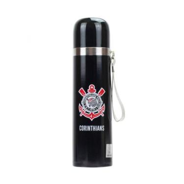 Imagem de Garrafa Térmica 500ml - Corinthians - Timão Campeão - Mileno, Caneca