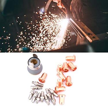Imagem de Tocha de Corte de Plasma Pt60 Pt40, Consumíveis, Ponta de 1.0mm, Copo Protetor de Eletrodo, Suporte para Oficina de Soldagem, 22 Peças