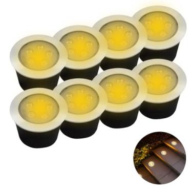 Imagem de 8 Balizadores Spot Led Cob 5w Ip67 Bivolt Luz Branco Quente