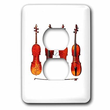 Imagem de 3dRose Capa de tomada para violinos The Great Stradivarius 2 tomadas