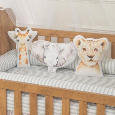 Imagem de Trio de Almofadas Decorativa Infantil Menino para Bebe - Zan Baby, Saf