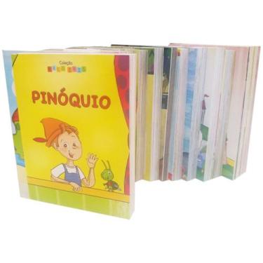 Imagem de Kit 14 Mini Livro Contos Encantados Fábulas Fadas Histórias - Escala