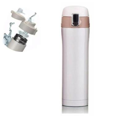 Imagem de Garrafa Térmica Squeeze Inox 500ml - Branco - Tesla Store