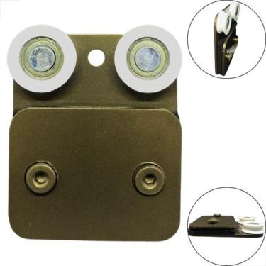 Imagem de Carrinho Roldana 1126 Dupla stanley Porta De Vidro - Bronze - Mettallf