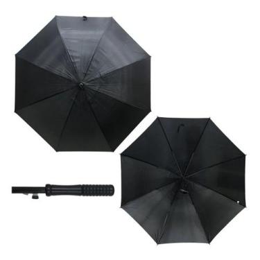 Imagem de Guarda Chuva Portaria Preto Automático Cabo Reto - Classe