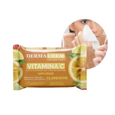 Imagem de Lenço Umedecido Demaquilante Vitamina C Dermachem 25un