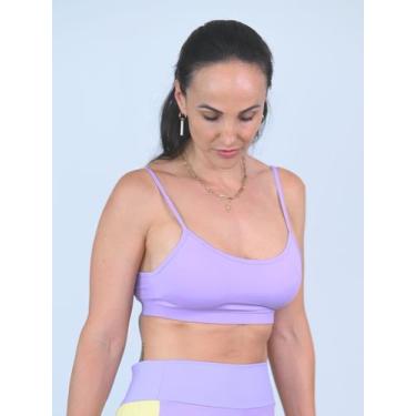 Imagem de Top Alças Finas Lilás Luna - Voo Fitness Wear