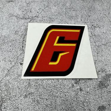 Imagem de Motorista de corrida de motocicleta faça você mesmo números personalizados 0123456789 decalque adesivo de estilo de carro para carenagem de tanque de combustível carro decoração de capacete de