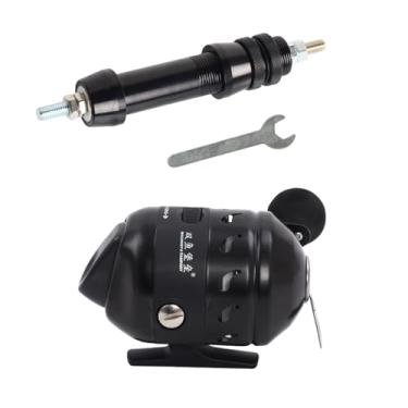 Imagem de SOPOGER Kit de combinação de carretel de pesca com arco - Carretel de pesca de arco para molinete Spincast adulto e suporte de carretel, equipamento de pesca suave e potente para pesca com arco