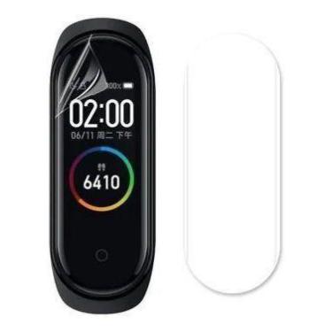 Imagem de Pulseiras Nsmart compatíveis com Mi Band 4 + Película, Azul, Escuro