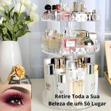 Imagem de Organizador de Maquiagem Giratório 360º - Prático e Durável - Shophall