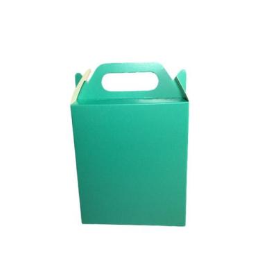 Imagem de 100 Mini Sacola Caixa De Papel Para Lembrancinha 16x4x10,5 - Gráfica U