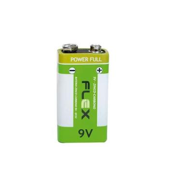 Imagem de Bateria 9V Flex Zinco Comum Brinquedos Microfone Jogos 1 Un