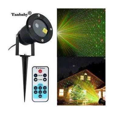 Imagem de  Projetor Natal LED Holografico Natalino Espeto Jardim Bivolt Pisca Pi