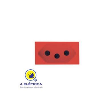 Imagem de Modulo tomada 2p+t  10a vermelha ilus siemens - SIEMENS 