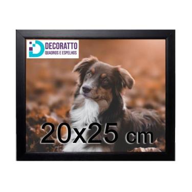 Imagem de Porta Retrato C/vidro 20x25 Moldura Preta Para fotos e decorações. - D