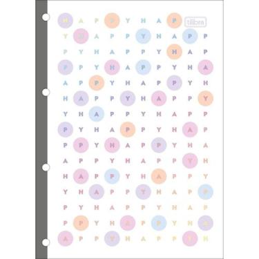 Imagem de Bloco de Folhas Refil Caderno Argolado Fichário Universitário 80 Folha