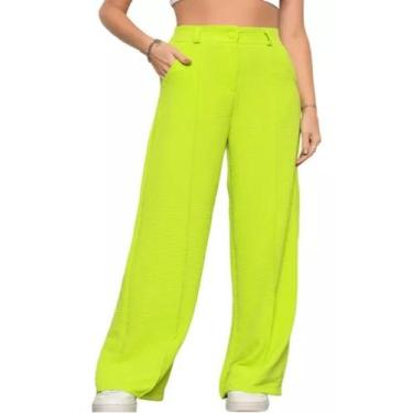 Imagem de Calça Feminina Pantalona Social Folgada Duna P Ao Gg Moda - Gigi estil
