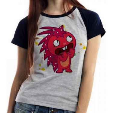 Imagem de Baby look blusa feminina ou Camiseta unissex Happy Tree Friends Flakey