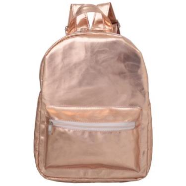 Imagem de Mochila Metalizada Dourada Rosê Rafi 4008, Rosê