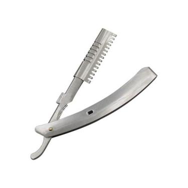 Imagem de Navalhete Desfiador Navalha Aço inox Barbear Barba Cabelo - Arte Seduç