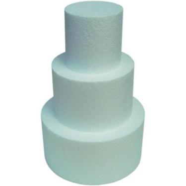 Imagem de Bolo Falso Redondo 350X100MM Pacote com 08 - Isopor EPS - Knauf